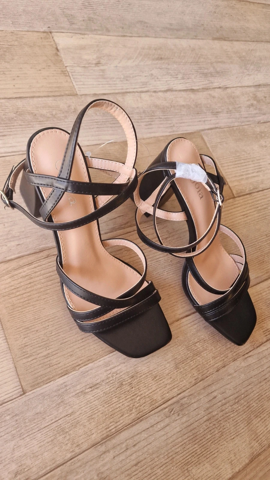 Sandales à talons Joia noires à brides – pointure 37 – photo 3